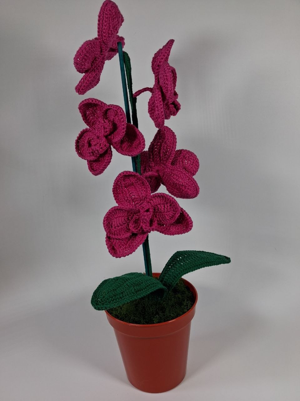 Crochet Pink Orchid