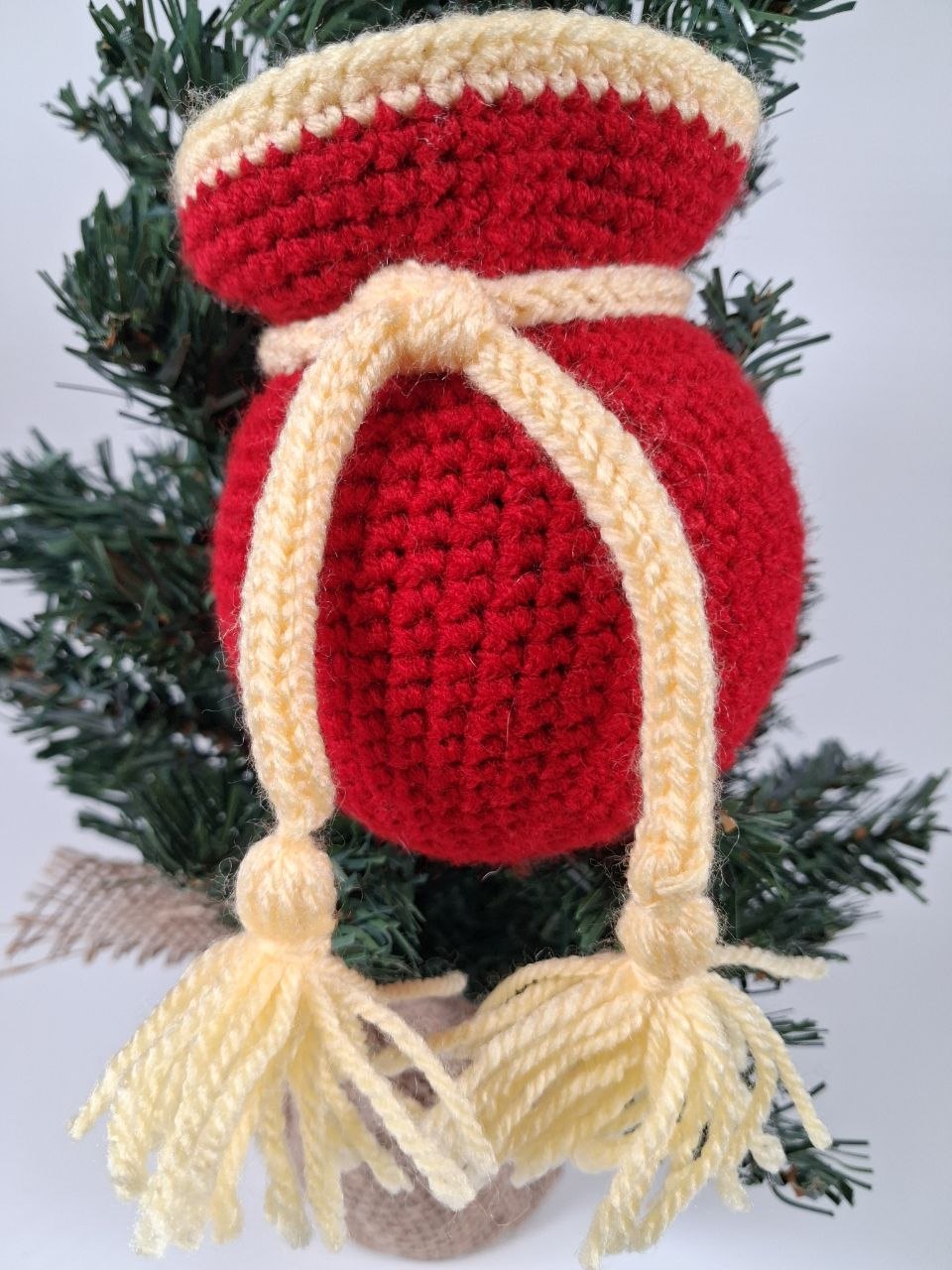 Gift Sack Crochet Christmas Bauble