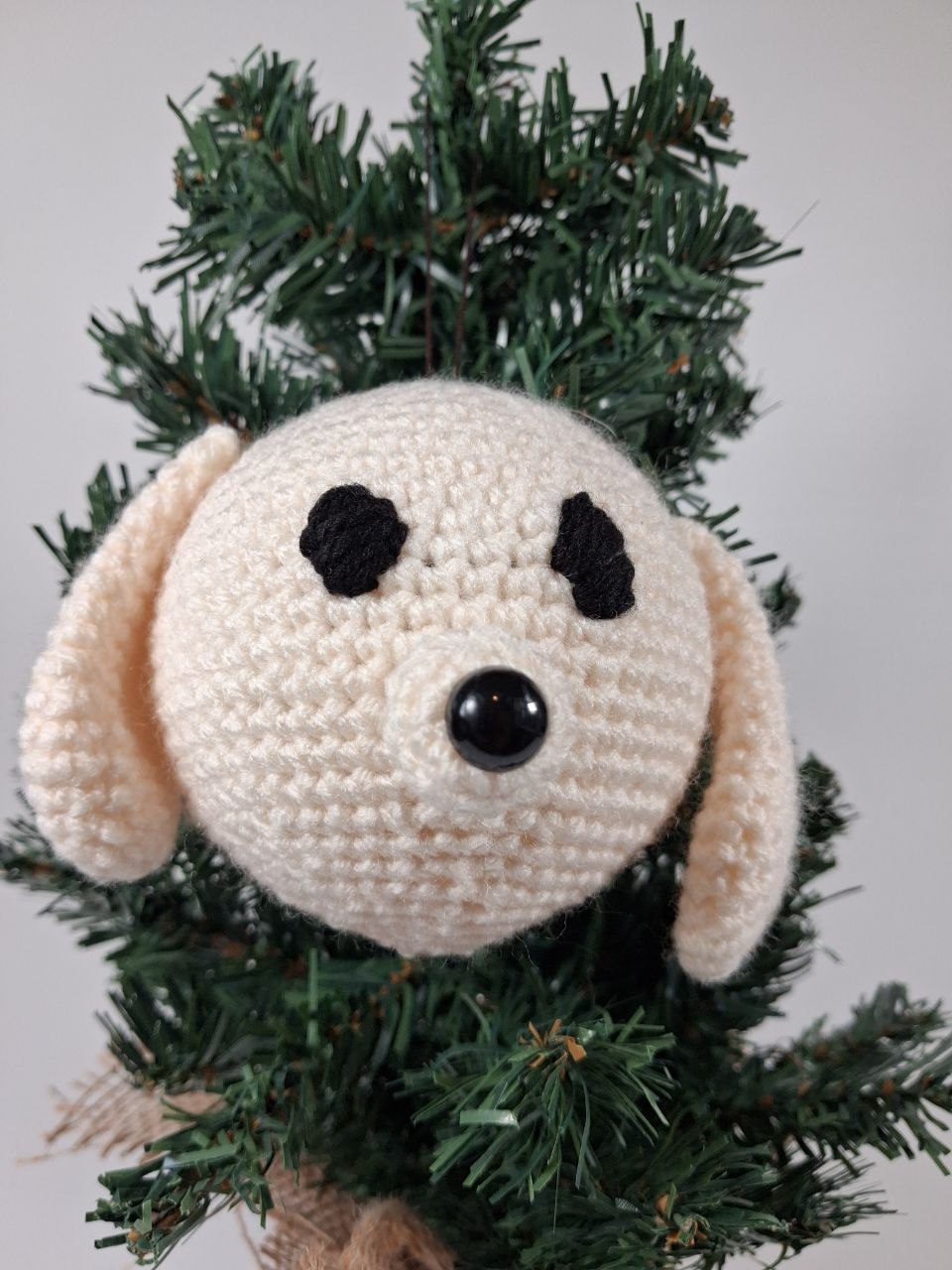 Dog Crochet Christmas Bauble