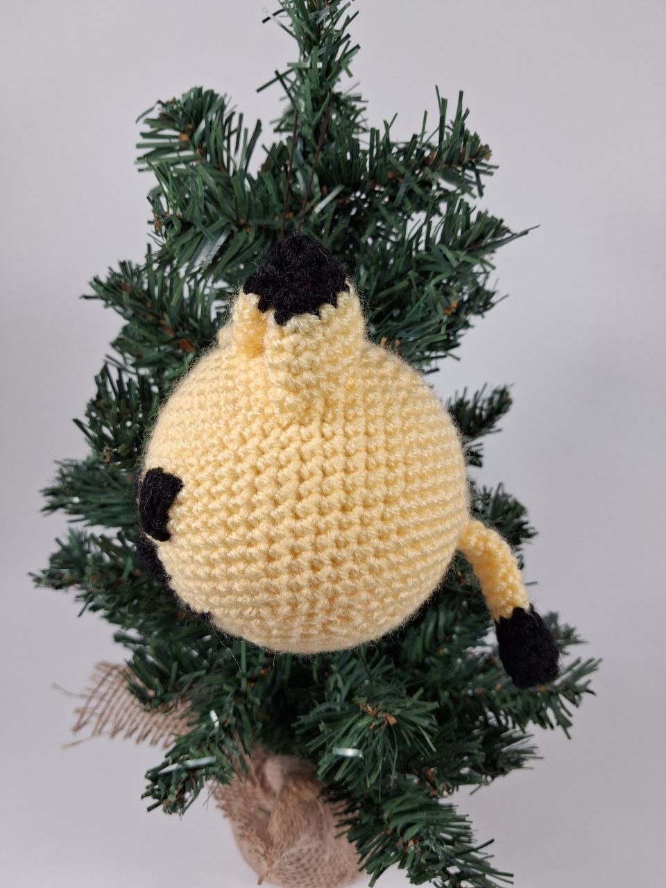 Cat Crochet Christmas Bauble