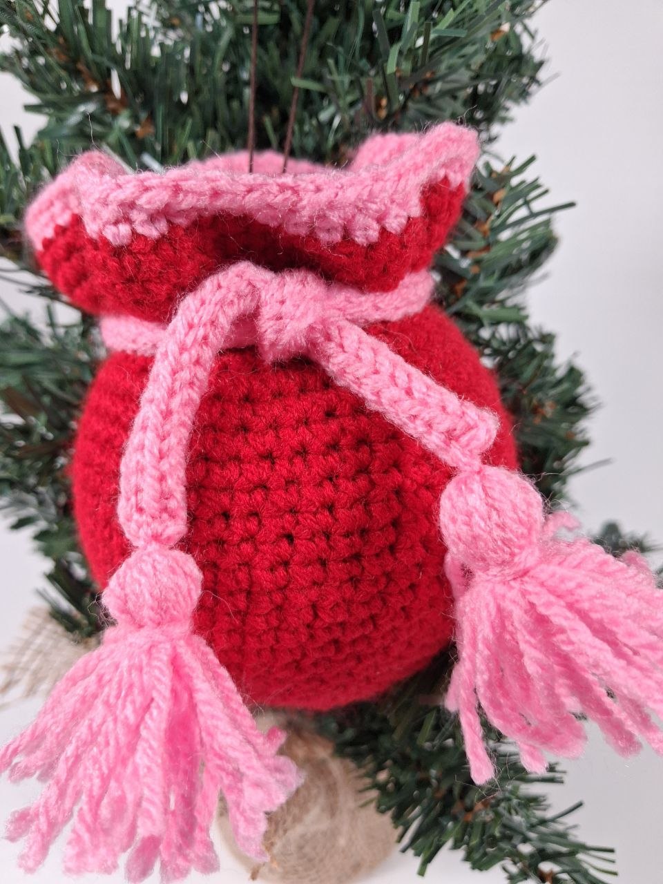 Gift Sack Crochet Christmas Bauble