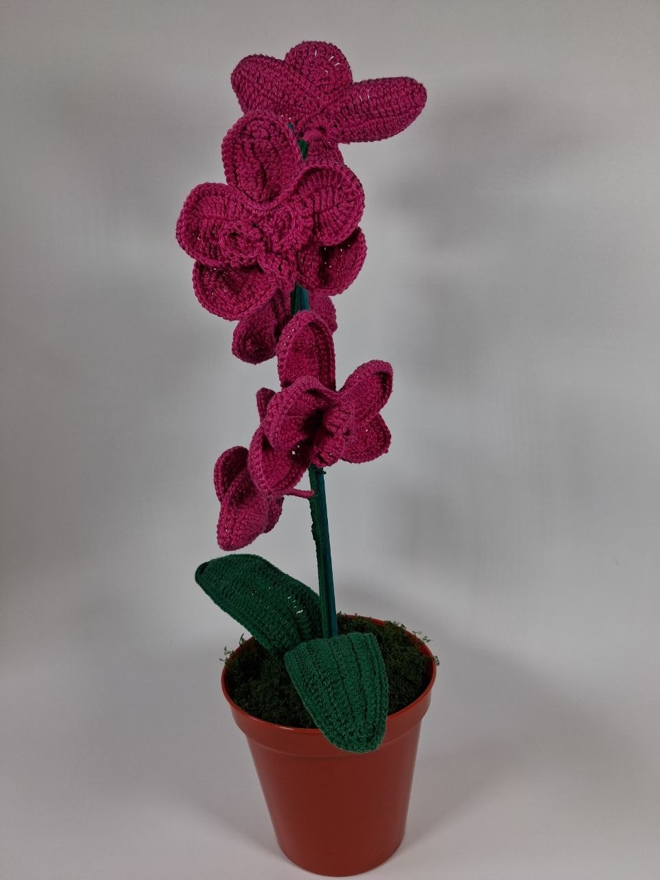 Crochet Pink Orchid