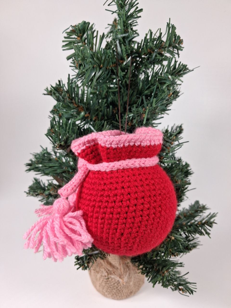 Gift Sack Crochet Christmas Bauble