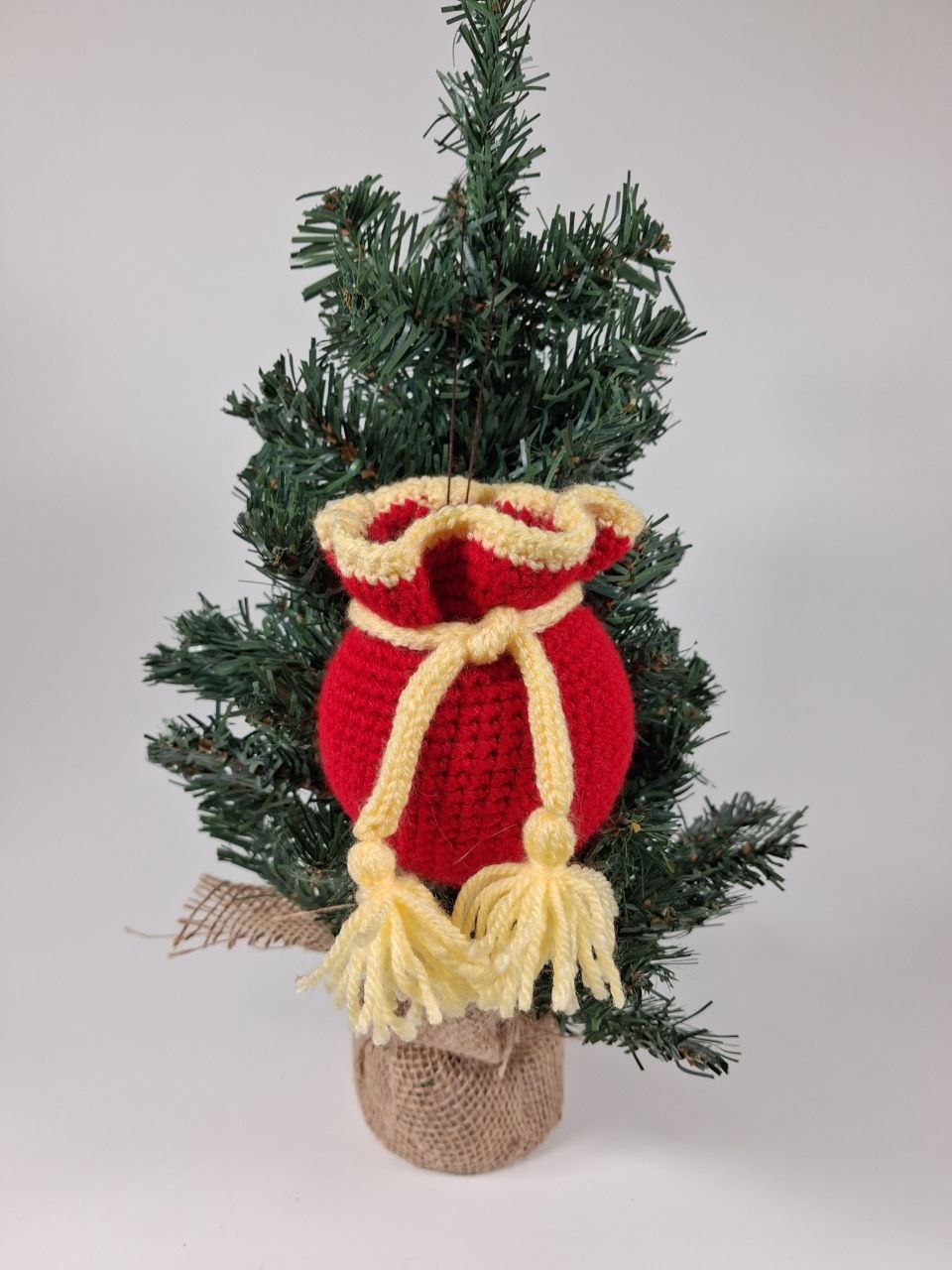 Gift Sack Crochet Christmas Bauble