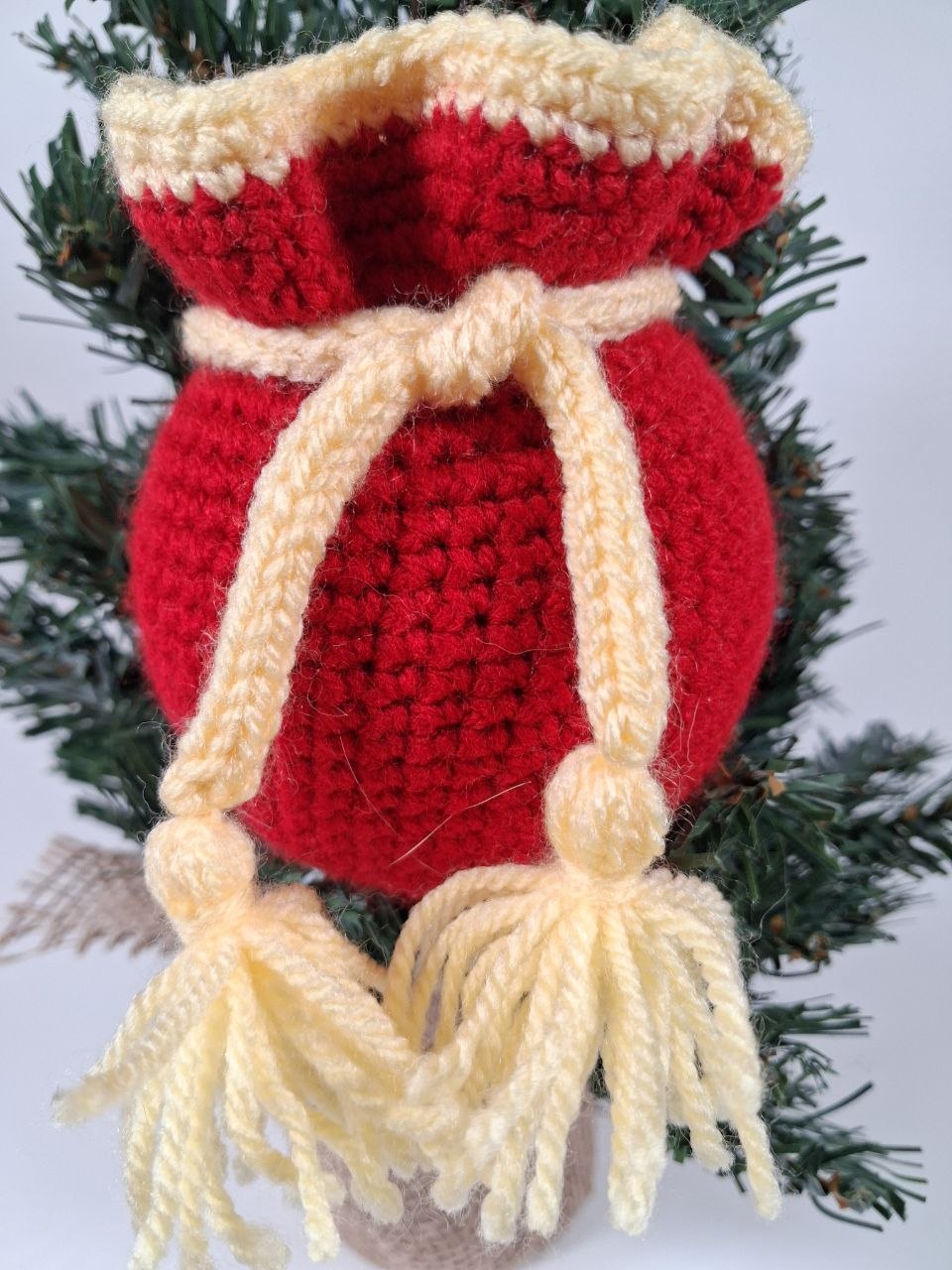 Gift Sack Crochet Christmas Bauble