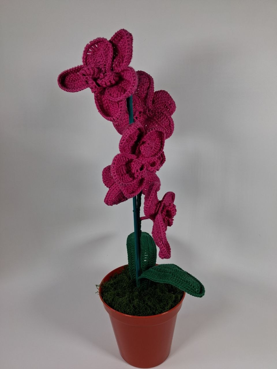 Crochet Pink Orchid