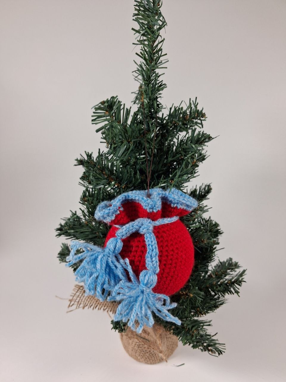 Gift Sack Crochet Christmas Bauble
