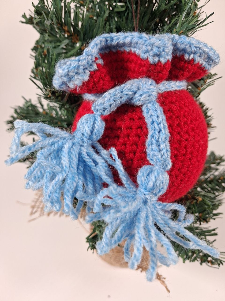 Gift Sack Crochet Christmas Bauble
