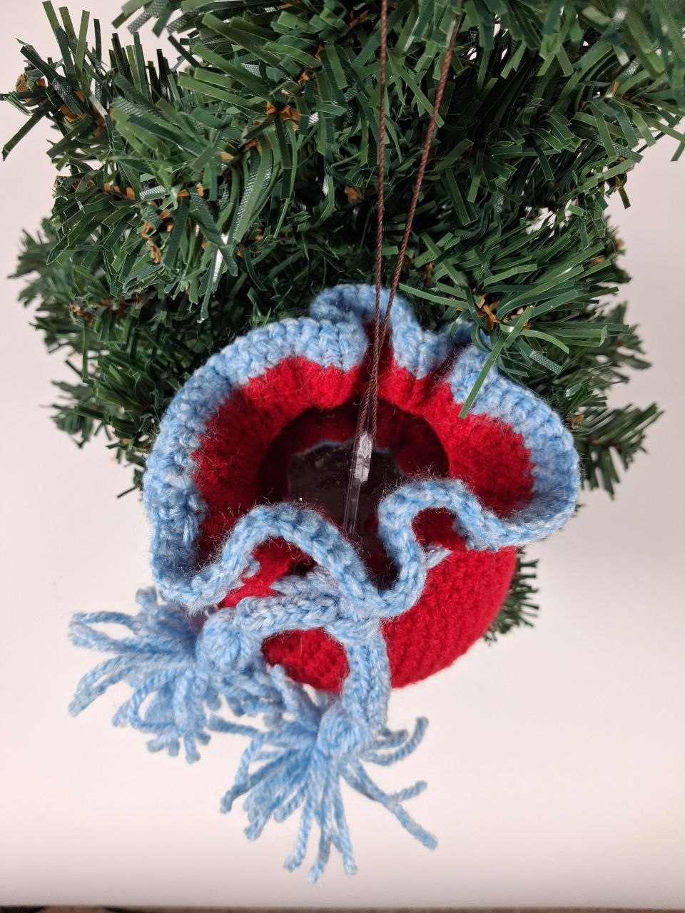 Gift Sack Crochet Christmas Bauble