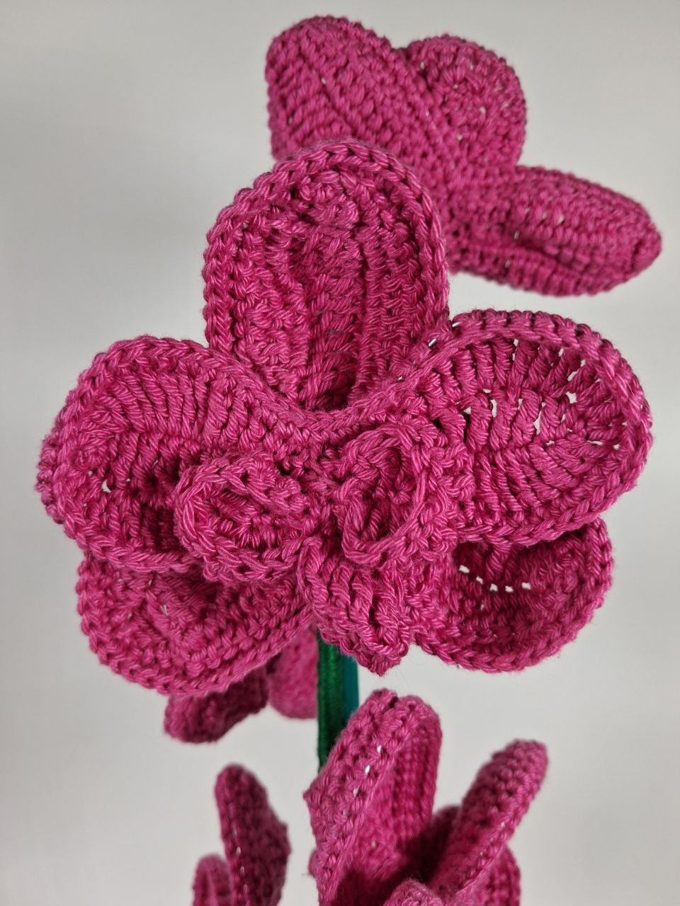 Crochet Pink Orchid