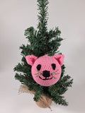 Cat Crochet Christmas Bauble