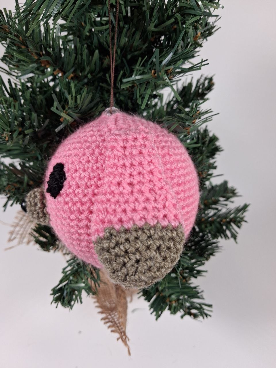 Dog Crochet Christmas Bauble