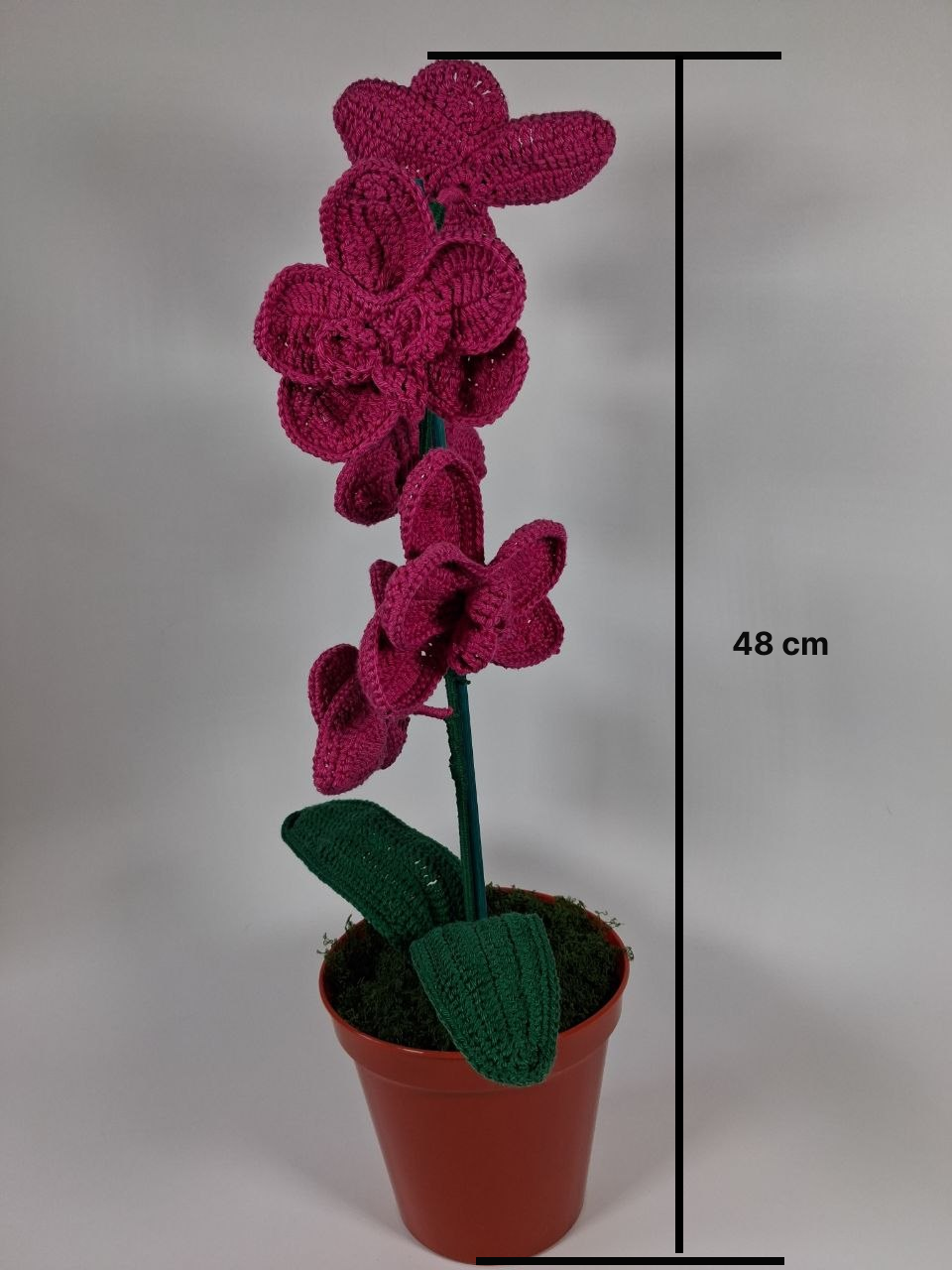 Crochet Pink Orchid