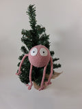 Funny Pink Crochet Christmas Bauble